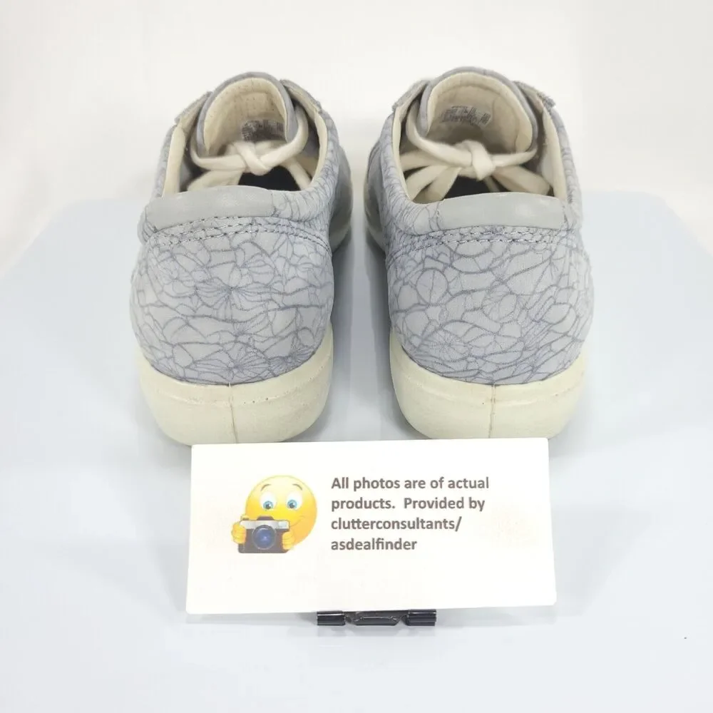 Ecco Casual Lace Up Outdoor Sneaker Shoe Womens Size 10 Gray White